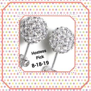 ❄️New-HP❄️Rhinestone CZ Flower Bud Ball Earrings❄️